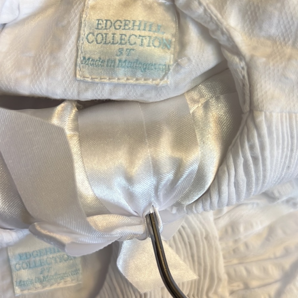 EDGEHILL COLLECTION WHITE EYELET DRESS. - Picture 8 of 9